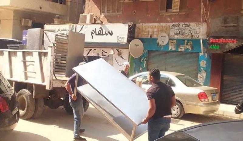 التحفظ على 395 حالة إشغال من شوارع وسط الإسكندرية