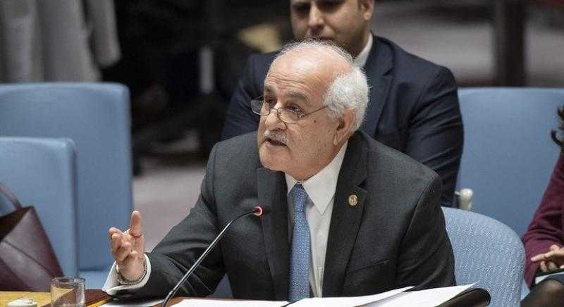 مندوب فلسطين بالأمم المتحدة: قرار مجلس الأمن خطوة لتخفيف معاناة أهل غزة