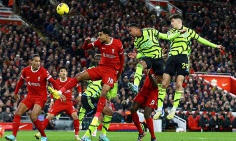 ليفربول يتعادل مع أرسنال في الدوري الإنجليزي