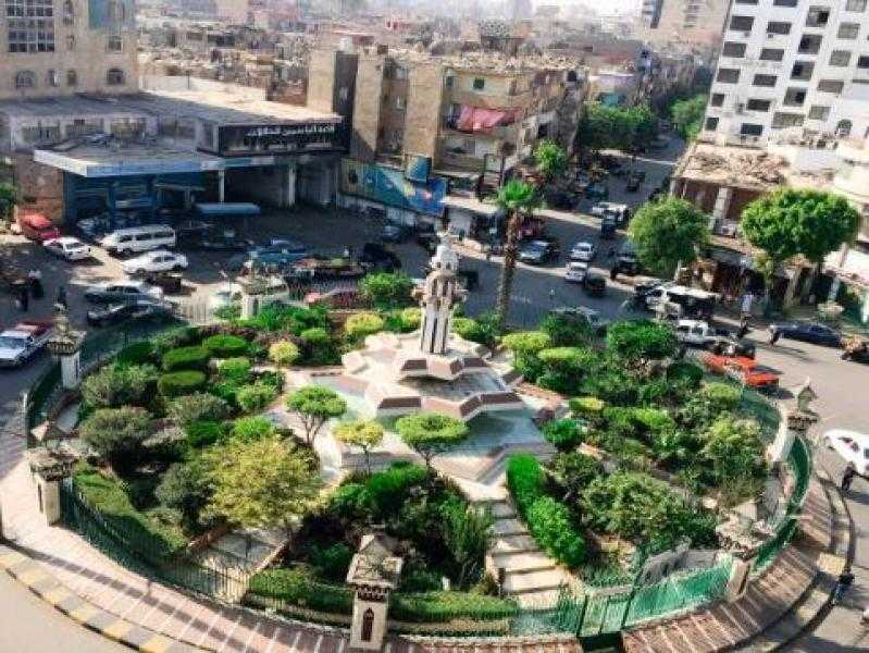 إصلاح هبوط أرضي في ميدان فكتوريا بحي الساحل شمال القاهرة