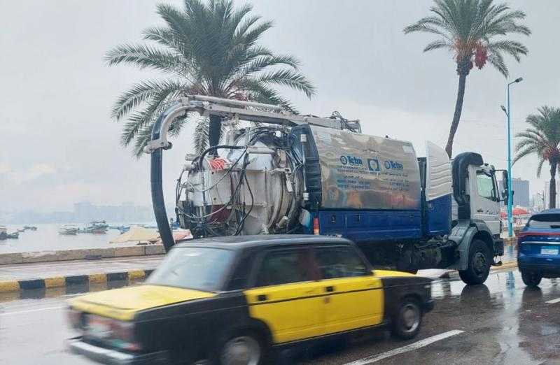 لليوم الثاني.. طوارئ بـ”الإسكندرية” للتعامل مع الأمطار والطقس المضطرب