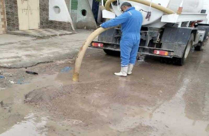 مياه المنوفية: جهود مكثفة لرفع تجمعات مياه الأمطار