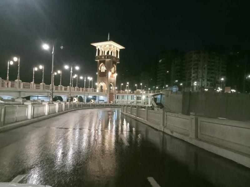 نوة رأس السنة تواصل سقوط الأمطار على الإسكندرية