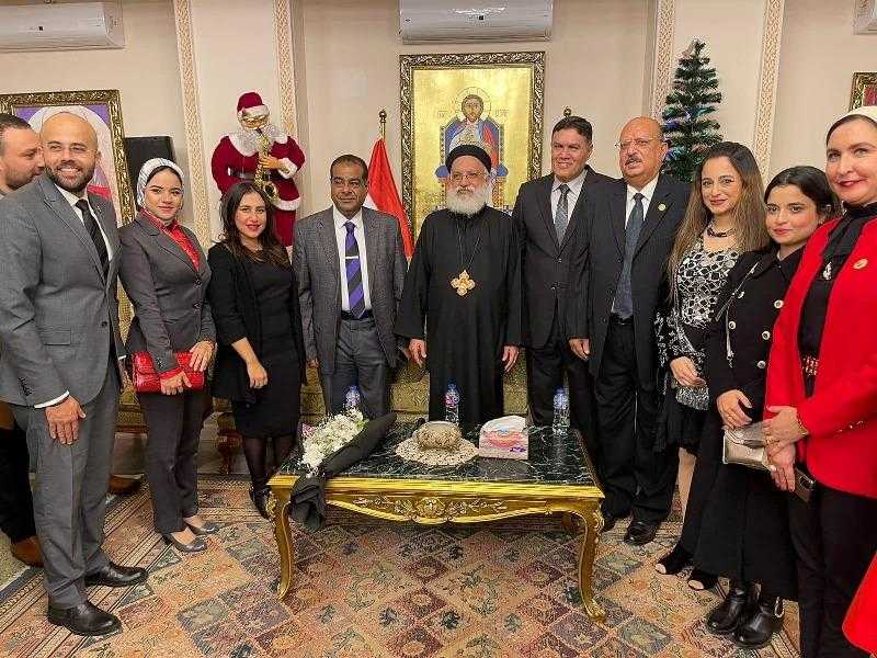 وفد من ”حماة الوطن” يزور البطريركية المرقسية في الإسكندرية للتهنئة بعيد الميلاد| صور