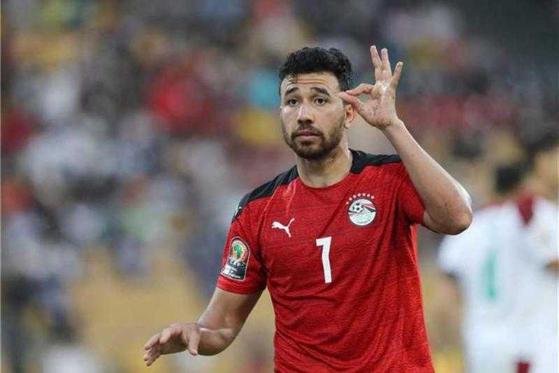 تريزيجيه يحرز الهدف الأول لمنتخب مصر في مرمى تنزانيا