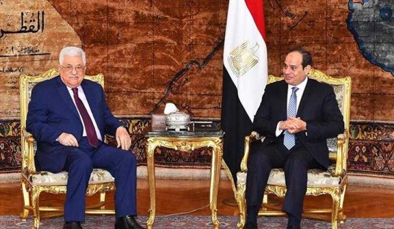 الرئيس السيسي وأبو مازن يؤكدان مواصلة العمل من أجل التسوية العادلة للقضية الفلسطينية