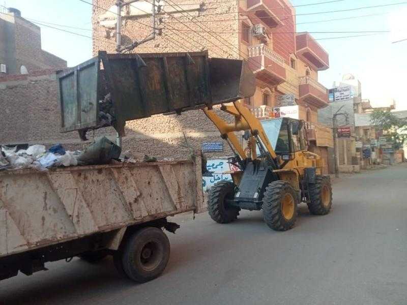 رفع 2113 طن قمامة من مدن وأحياء محافظة الغربية