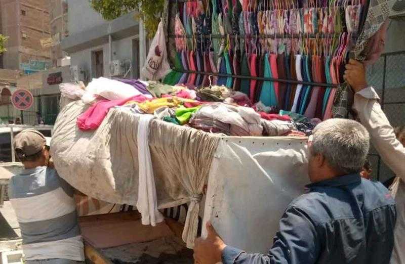 محلية فارسكور ترفع إشغالات المحال التجارية والباعة الجائلين والكافيهات