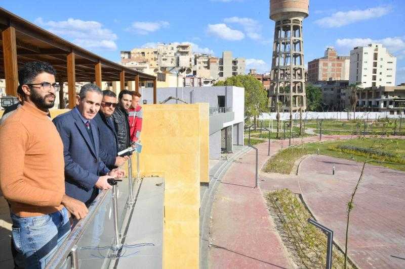 محافظ الغربية يتابع الأعمال في حديقة الأندلس أكبر متنفس أخضر بالمحافظة