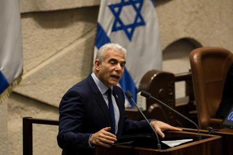 لابيد: لا يعتقد أحد أن هناك دولة فلسطينية سيتم إنشاؤها في غزة بمجرد انتهاء الحرب