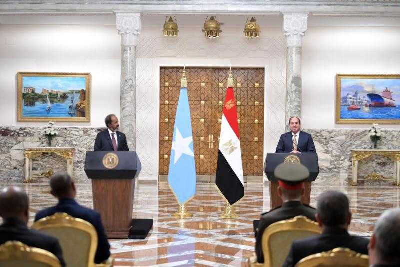 ”مصر أكتوبر” يُشيد بكلمة الرئيس السيسي خلال لقائه نظيره الصومالي