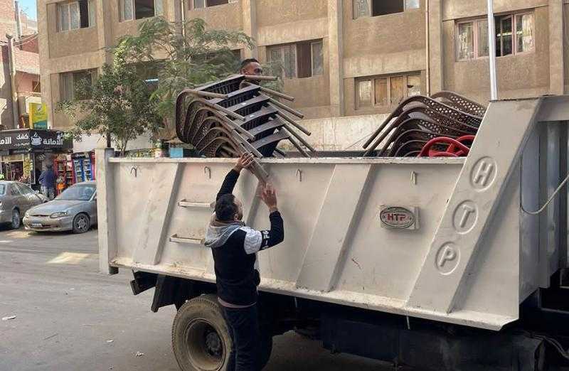 إزالة 95 إشغال طريق في مركز الدلنجات بمحافظة البحيرة