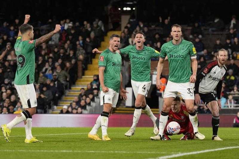 نيوكاسل يهزم فولهام بثنائية ويبلغ الدور الخامس بكأس الاتحاد الإنجليزي