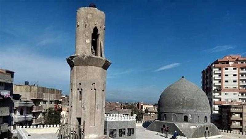 بدء المرحلة الأخيرة من تجديد مئذنة مسجد أبو غنام الأثري بكفر الشيخ