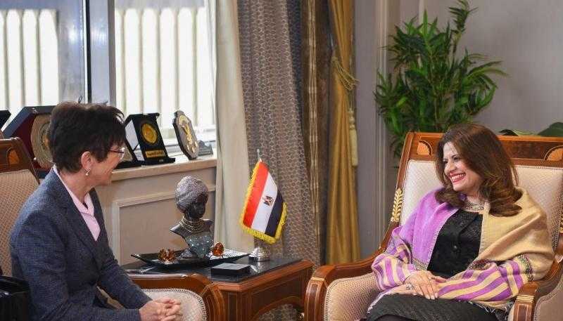 وزيرة الهجرة تستقبل سفيرة سويسرا لدى مصر لبحث سبل التعاون