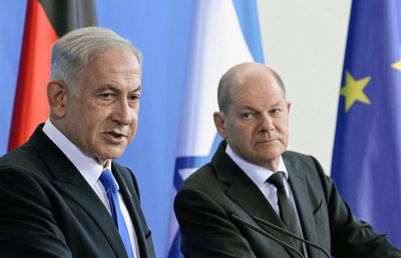 شولتس يضغط على نتنياهو للعمل صوب إقامة دولة فلسطينية