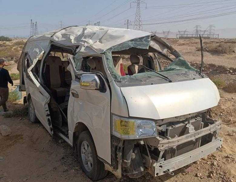وفاة مواطن وإصابة 16 آخرين في حادث على طريق (القاهرة / أسيوط) الصحراوي بالفيوم