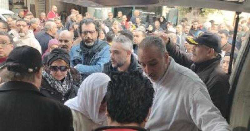 تشييع جثمان والدة الفنانة سما إبراهيم من مسجد العمري بالإسكندرية