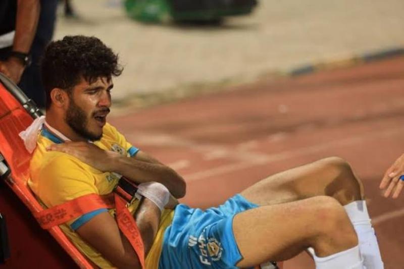 إصابة محمد نصر في تدريب الإسماعيلي استعدادا لسيراميكا بالدوري