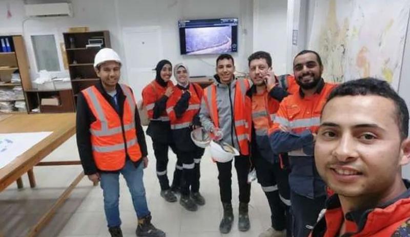 تدريب ميداني لطلاب كلية علوم الأرض بجامعة بني سويف في منجم السكري