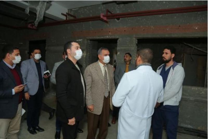محافظ كفر الشيخ يتفقد أعمال تطوير قسم الاستقبال والطوارئ بمستشفى العبور