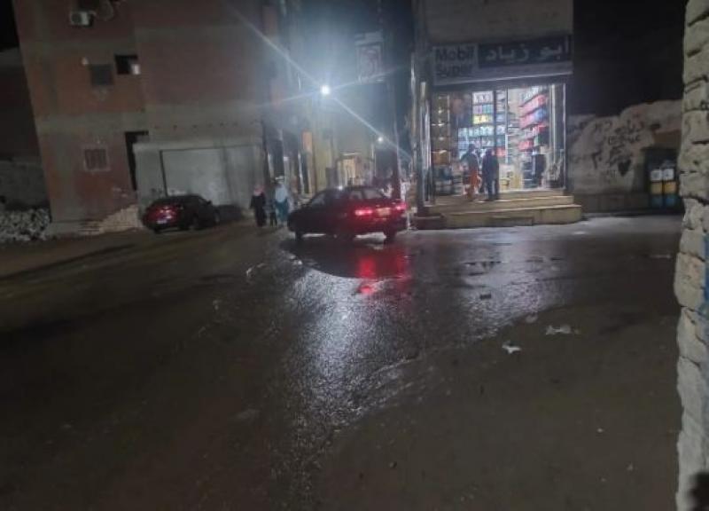 سقوط أمطار خفيفة ومتوسطة على عدة مراكز بالوادي الجديد.. صور
