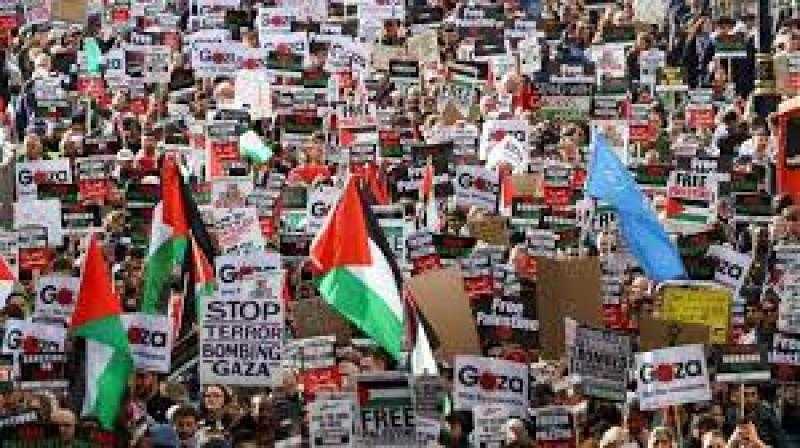 تظاهرات في مدن وعواصم عالمية تنديدا بالعدوان على قطاع غزة
