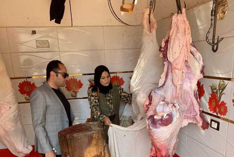 ضبط لحوم غير صالحة للاستخدام الآدمي معروضة للبيع في أحد محال الجزارة بمطروح