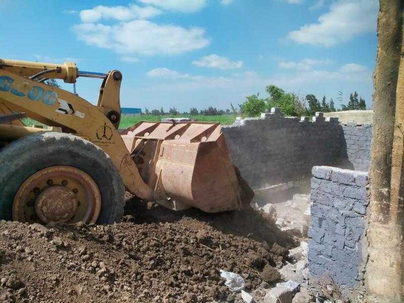 الغربية تزيل 33 حالة تعد على الزراعات وبناء مخالفا في المراكز