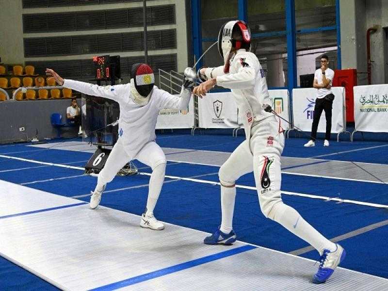 انطلاق اليوم الختامي لمنافسات فردي الناشئين ببطولة أفريقيا للسلاح