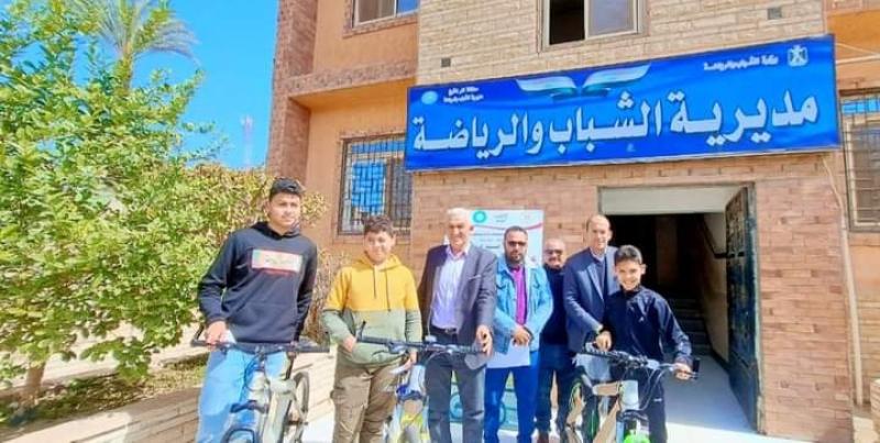 وكيل شباب كفر الشيخ يشهد تسليم دراجات المبادرة الرئاسية ”دراجتك.. صحتك”