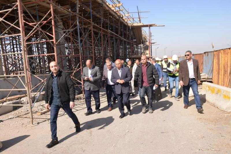 وزير النقل يتفقد أعمال المرحلة الثانية لتطوير الطريق الدائرى