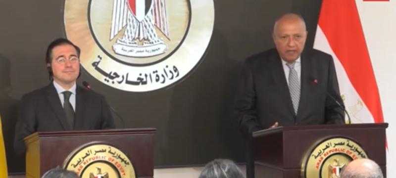 وزير خارجية إسبانيا يؤكد ضرورة جلوس إسرائيل على طاولة المفاوضات لتحقيق السلام