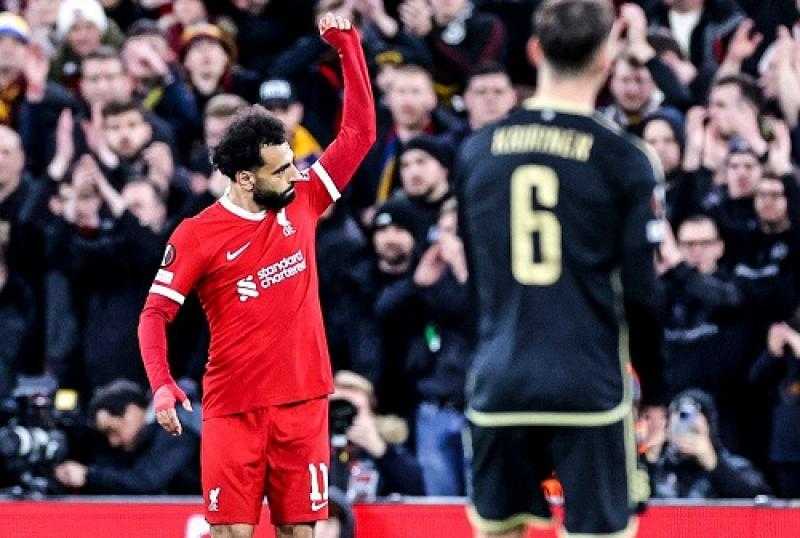 صلاح يقود ليفربول للفوز على سبارتا براج والتأهل لربع نهائي الدوري الأوروبي