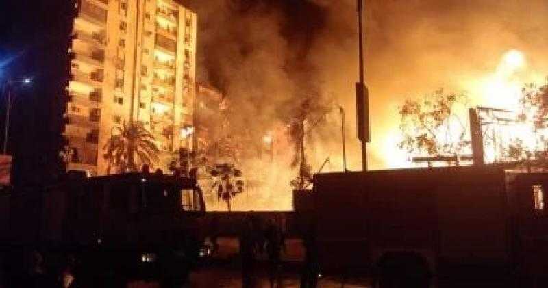 وزيرة الثقافة: ننتظر تقرير المعمل الجنائي حول حريق استديو الأهرام