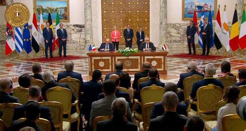 الرئيس السيسي ورئيسة وزراء إيطاليا يشهدان التوقيع على عدد من الاتفاقيات في التعليم والصناعة والزراعة