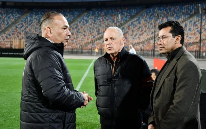 وزير الرياضة يشهد مران المنتخب استعدادا لـ”كأس عاصمة مصر”.. صور