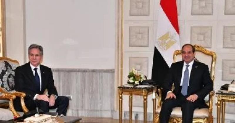 الرئيس السيسى يحذر خلال لقاء بلينكن من عواقب أى عملية عسكرية برفح الفلسطينية