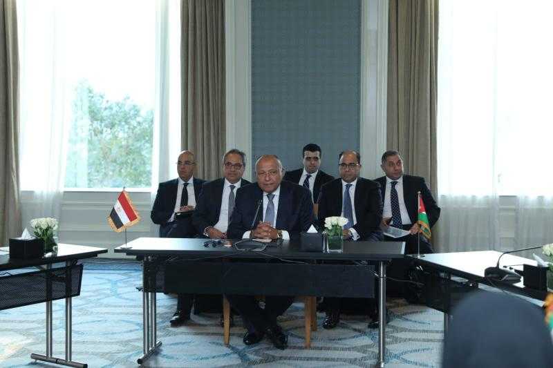 وزراء خارجية 6 دول عربية يجتمعون مع نظيرهم الأمريكي لنقل رؤيتهم الجماعية لوقف الحرب في غزة