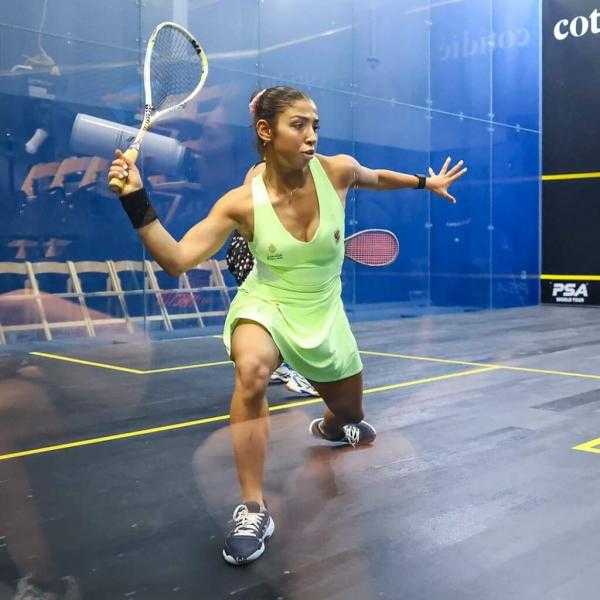 كريم عبدالجواد وندى عباس يخوضان منافسات نصف نهائي إيدينبرج للاسكواش