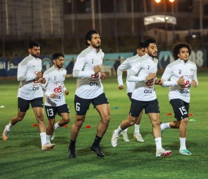 المنتخب يؤدي تدريباته استعدادا لمواجهة كرواتيا في نهائي كأس عاصمة مصر.. صور