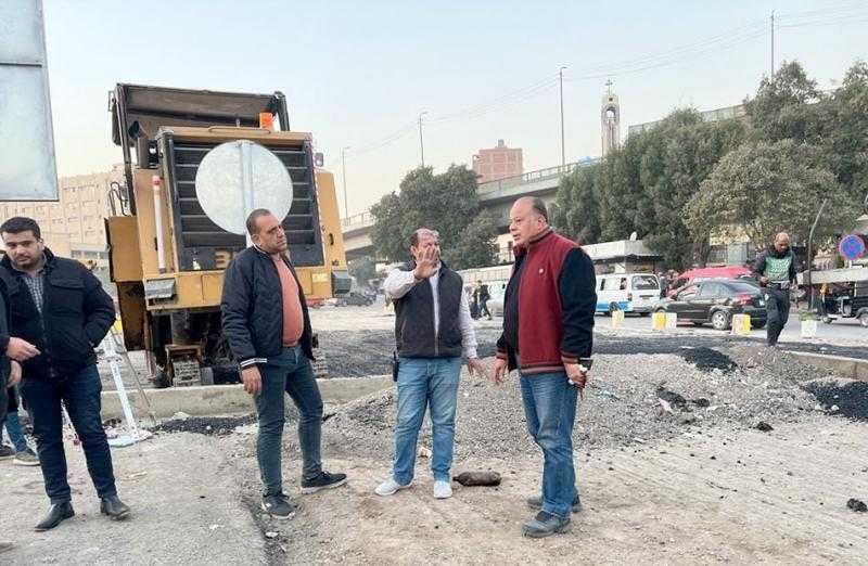 رئيس حي مصر القديمة يشرف على تنفيذ الخطة الاستثمارية بشارع سعيد ذو الفقار