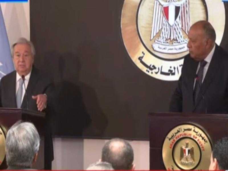 الأمين العام للأمم المتحدة: مصر أحد الأقطاب العالمية للسلام