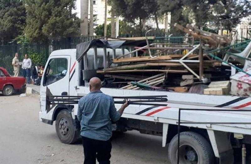 رفع 230 حالة إشغال من شوارع وسط الإسكندرية