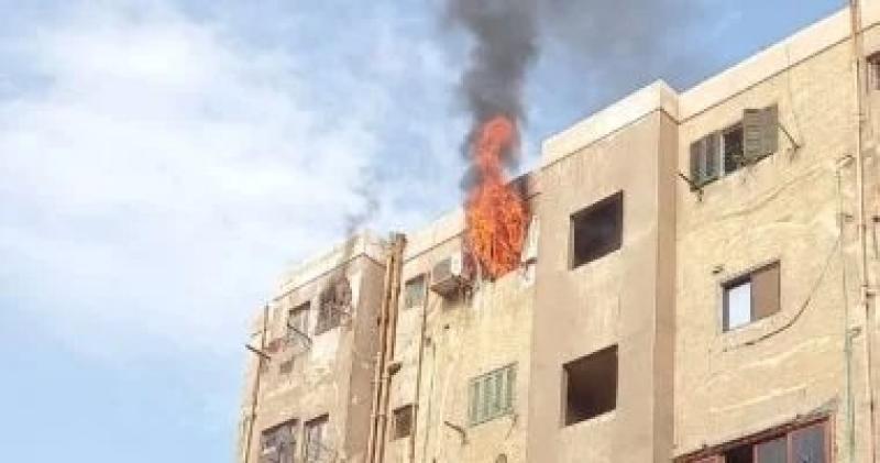 ماس كهربائي وراء حريق شقة سكنية بمنطقة بولاق الدكرور