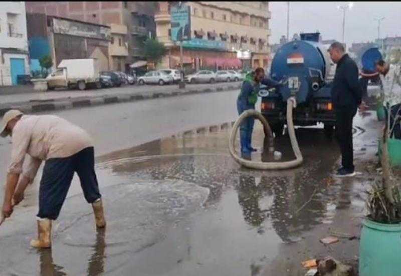 جهود مكثفة لرفع آثار الأمطار ومواجهة الطقس السيئ بالغربية