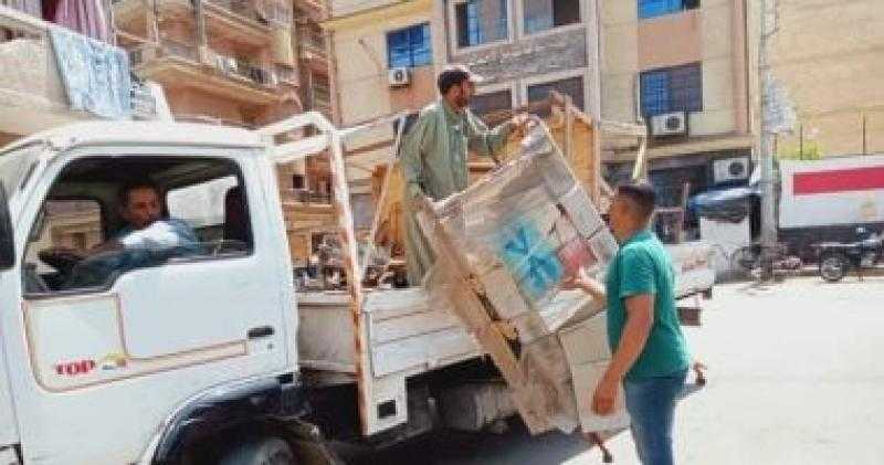 إزالة 104 إشغالات طريق في مركز الدلنجات بمحافظة البحيرة