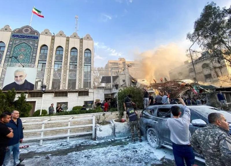 «أكسيوس»: أمريكا أبلغت إيران بأنها ليس لها أي دور أو علم بالضربة الإسرائيلية على قنصليتها بدمشق