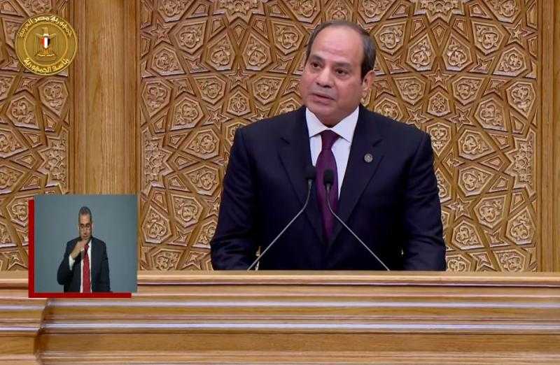 الرئيس السيسي للشعب المصري: أعاهد الله وأعاهدكم أن لا أرى إلا مصالحكم