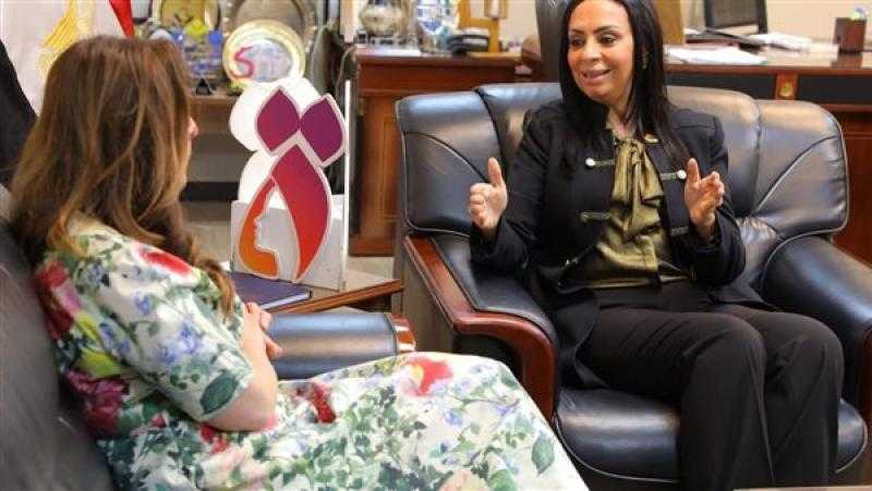 مايا مرسي تستقبل سفيرة أمريكا للتعرف على جهود مصر في تمكين المرأة